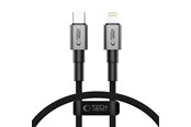 USB kaapelit - Tech-Protect Ultraboost DNA USB-C / Lightning PD27W/3A Cable 25 cm - Grey - 5906302361748