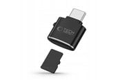 Muistikortinlukijat - adapterit ja kortinlukijat - Tech-Protect UltraBoost microSD card reader adapter with USB-C - black - 5906302361953