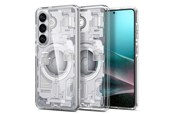 Puhelin - Kannet ja kotelot - Spigen Ultra Hybrid Mag MagSafe Case for Samsung Galaxy S26 Zero One - Clear and White - 29404-0