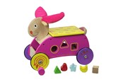 Puulelut - Primi Passi - Wooden Shape and Walker Rabbit Pink - PP1061