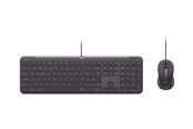 Näppäimistöt - Logitech Signature Slim Wired Combo MK620 for Business - Näppäimistö ja Hiirisetti - Sveitsi - Harmaa - 920-013342