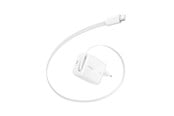 Puhelin - Adapterit & Laturit - Belkin BoostCharge 67W USB-C with Retractable USB-C Wall Charger - PPS - WCH022KQWH