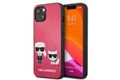 Puhelin - Kannet ja kotelot - Karl Lagerfeld Ikonik Karl&Choupette iPhone 13 mini case - fuchsia - 3666339027254