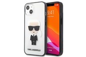 Puhelin - Kannet ja kotelot - Karl Lagerfeld Iconik Karl Case for iPhone 13 mini - Transparent - 3666339028015