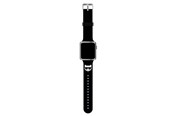 Smartwatch - Lisävarusteet - Karl Lagerfeld KLAWLSLCK Apple Watch Strap 42/44 / 45mm black / black strap Silicone Choupette Heads - 3666339031671