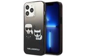 Puhelin - Kannet ja kotelot - Karl Lagerfeld Gradient Ikonik Karl&Choupette Case for iPhone 13 Pro / iPhone 13 - Black - 3666339049263