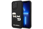 Puhelin - Kannet ja kotelot - Karl Lagerfeld KLHCP13L3DRKCK iPhone 13 Pro / 13 6.1" black/black hardcase Karl&Choupette Ikonik 3D - 3666339049621