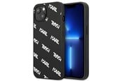 Puhelin - Kannet ja kotelot - Karl Lagerfeld Allover Case for iPhone 13 mini - Black - 3666339049683