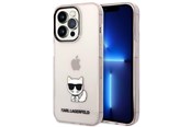 Puhelin - Kannet ja kotelot - Karl Lagerfeld Choupette Body Case for iPhone 14 Pro Max - Pink - 3666339076504