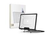 Laukut - Tech-Protect SmartShell Pro Case for MacBook Air 13" 2023-2025 M2 / M3 / M4 - Clear Black - 5906302363551