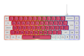 Näppäimistöt - AeroCool Gamiac TKL69G - White/Red - SF - Kailh Blue - GAKM-G69NW2R.21