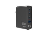 Puhelin - Adapterit & Laturit - Gembird 4-port 100 W GaN USB fast charger - TA-UC-1A3C-PD100-01-BK