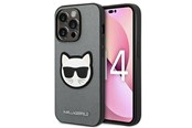 Puhelin - Kannet ja kotelot - Karl Lagerfeld Saffiano Choupette Head Patch case for iPhone 14 Pro Max - silver - 3666339077020