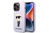 Puhelin - Kannet ja kotelot - Karl Lagerfeld KLHCP14XSNIKBCU iPhone 14 Pro Max 6.7" hardcase purple/purple Silicone Ikonik - 3666339086671