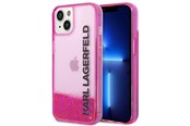 Puhelin - Kannet ja kotelot - Karl Lagerfeld Liquid Glitter Elong Case for iPhone 14 Plus - Pink - 3666339091590