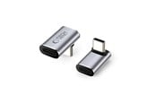USB kaapelit - Tech-Protect Ultraboost AA02 USB-C Angle Adapter - Grey - 5906302367979