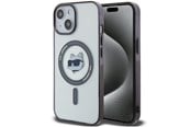 Puhelin - Kannet ja kotelot - Karl Lagerfeld KLHMP15SHCHNOTK iPhone 15 6.1" transparent hardcase IML Choupette`s Head MagSafe - 3666339162030