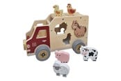 Puulelut - Playwood Wooden Shape Car Farm Animals - RS303A