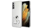 Puhelin - Kannet ja kotelot - Karl Lagerfeld Choupette Fun Case for Samsung Galaxy S21+ - Transparent - 3700740496947