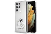 Puhelin - Kannet ja kotelot - Karl Lagerfeld Choupette Fun Case for Samsung Galaxy S21 Ultra - Transparent - 3700740496954