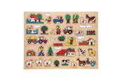 Palapelit - Playwood Wooden Knob Puzzle Farm Extra Large - 32 pcs. Puu - RS194A