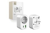 Puhelin - Adapterit & Laturit - Tech-Protect TA100 UK Adapter - White - 5906302368525