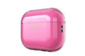 Puhelin - Muut lisävarusteet - KeyBudz Jelly Series Transparent Case for AirPods Pro 3rd Gen - Neon pink - APP3_S10_NPK