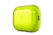 Puhelin - Muut lisävarusteet - KeyBudz Jelly Series Transparent Shell for AirPods Pro 3rd Gen - Neon yellow - APP3_S10_NYL