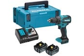 Ruuvi- ja Porakoneet - Makita DHP490RTJ Cordless impact drill 18V BL 13mm 65 Nm 2x5.0Ah DC18RC Makpac2 - DHP490RTJ