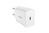 Puhelin - Adapterit & Laturit - Baseus Speed Mini Quick Charger USB-C PD 3A 20W - White - CCFS-SN02