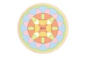 Palapelit - Classic World Wooden Mandala Puzzle Flower Puu - 20261