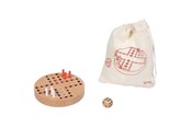 Lautapelit - Goki Wooden Ludo Game in Cotton Storage Bag - 56294