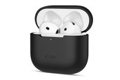 Puhelin - Kannet ja kotelot - Tech-Protect Silicone Case for Apple AirPods 4 - Black - 5906302370115
