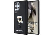 Puhelin - Kannet ja kotelot - Karl Lagerfeld 3D Rubber Ikonik Case for Samsung Galaxy S24 Ultra - Black - 3666339242015