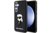 Puhelin - Kannet ja kotelot - Karl Lagerfeld 3D Rubber Ikonik case for Samsung Galaxy S24 - black - 3666339241995