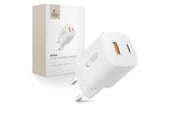 Puhelin - Adapterit & Laturit - Tech-Protect NCM33W 2-Port Charger PD33W/QC3.0 - White - 5906302375752