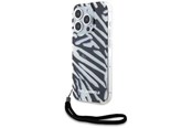 Puhelin - Kannet ja kotelot - Karl Lagerfeld IML Zebra Pattern & Cord case for iPhone 15 Pro - black - 3666339287283