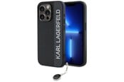 Puhelin - Kannet ja kotelot - Karl Lagerfeld Saffiano Rhinestones & Charm case for iPhone 15 Pro - black - 3666339257989