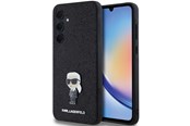 Puhelin - Kannet ja kotelot - Karl Lagerfeld Fixed Glitter Ikonik Logo Metal Pin case for Samsung Galaxy A35 - black - 3666339259488