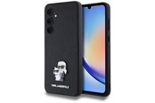 Puhelin - Kannet ja kotelot - Karl Lagerfeld Saffiano Karl&Choupette Pin case for Samsung Galaxy A35 - black - 3666339259464