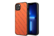 Puhelin - Kannet ja kotelot - Karl Lagerfeld Perforated Allover Case for iPhone 13 / 14 / 15 6.1" - Orange - 3666339049577