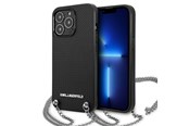 Puhelin - Kannet ja kotelot - Karl Lagerfeld Monogram Plaque Case for iPhone 13 Pro / 13 6.1" - Black - 3666339049942