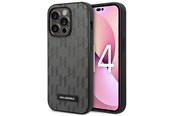 Puhelin - Kannet ja kotelot - Karl Lagerfeld Saffiano Mono Metal Logo iPhone 14 Pro Max 6.7" Case - Gray - 3666339085117