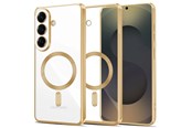 Puhelin - Kannet ja kotelot - Tech-Protect MagFlex Case for Samsung Galaxy S26 - Clear and Gold - 5906302390175
