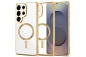 Puhelin - Kannet ja kotelot - Tech-Protect MagFlex Case for Samsung Galaxy S26 Ultra - Clear Gold - 5906302390212