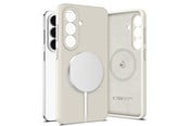 Puhelin - Kannet ja kotelot - Tech-Protect Silicone MagSafe Case for Samsung Galaxy S26 - Beige - 5906302390304
