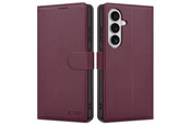 Puhelin - Kannet ja kotelot - Tech-Protect Wallet Case for Samsung Galaxy S26 - Burgundy - 5906302390366