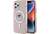 Puhelin - Kannet ja kotelot - Karl Lagerfeld IML Choupette MagSafe case for iPhone 12/12 Pro - pink - 3666339283193