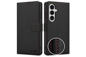 Puhelin - Kannet ja kotelot - Tech-Protect Wallet Case for Samsung Galaxy S26 - Black & Red - 5906302390403