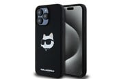 Puhelin - Kannet ja kotelot - Karl Lagerfeld Silicone Choupette Head MagSafe case for iPhone 15 Pro Max - black - 3666339257293